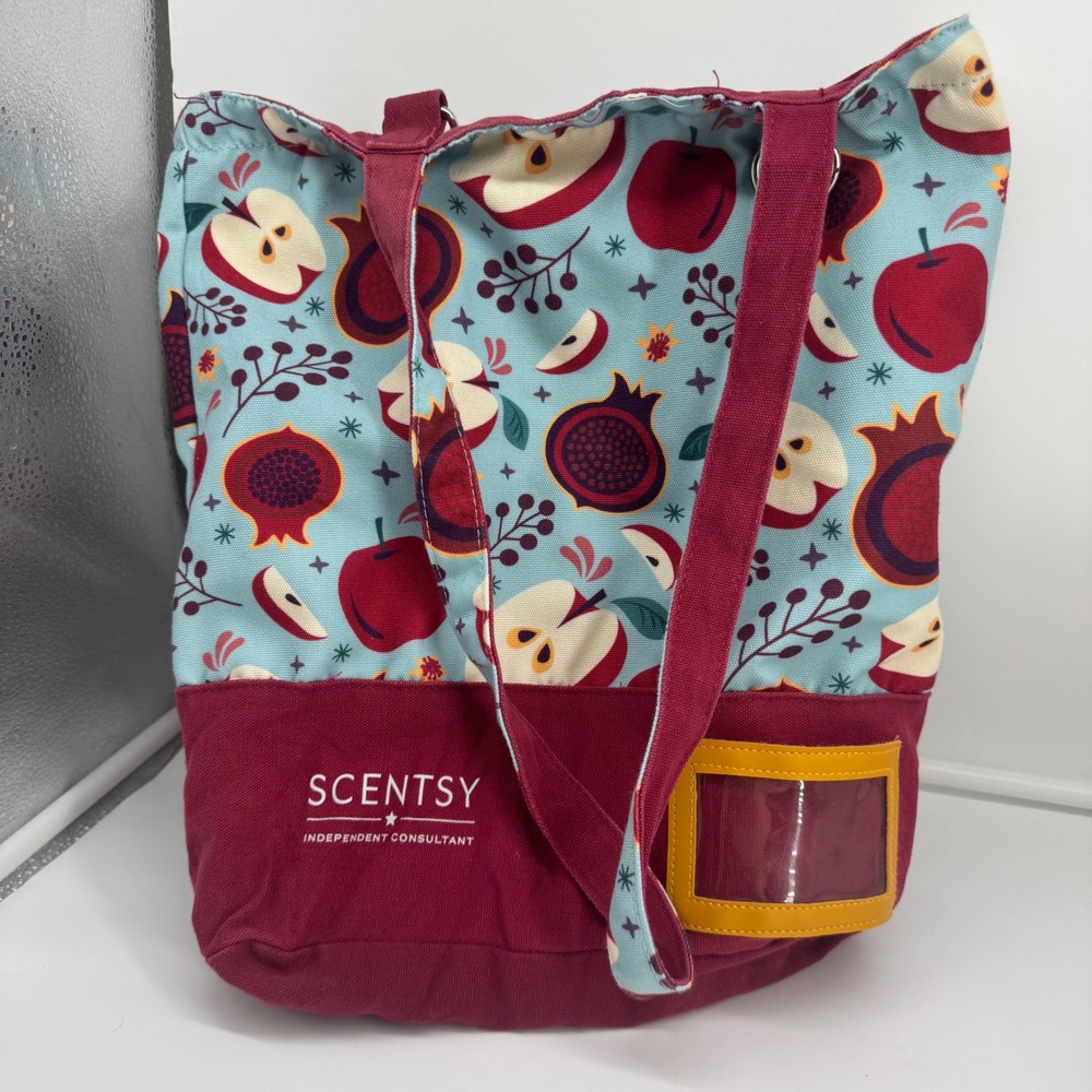 Scentsy Independent Consultant Canvas Tote Bag - Fruit / Farmers Market Print